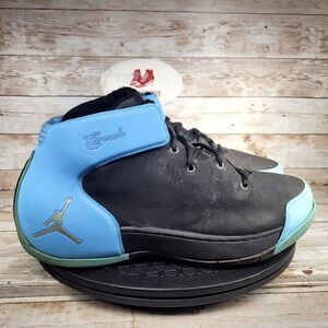 Jordan Melo 1.5 Men's Size 9.5  Black Silver Blue Athletic Basketball Shoes